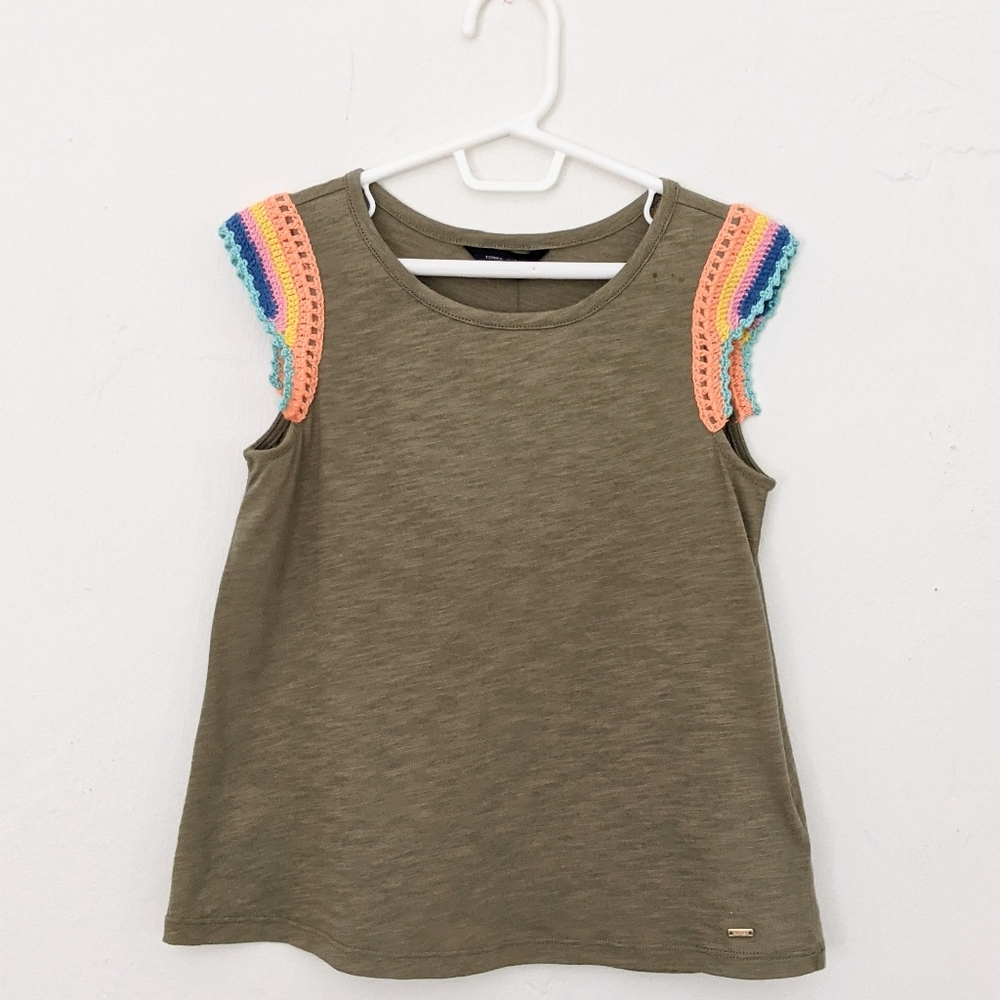 Girls Tommy Hilfiger Crochet Top NWT 6 / 7 - Picture 1 of 4